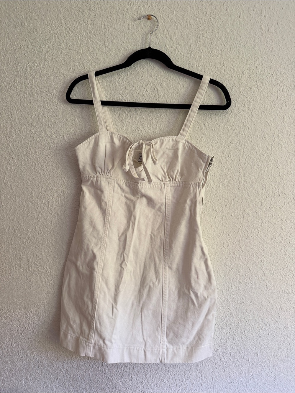 Urban Outfitters Cream Tie-Front Camisole Dress Top
